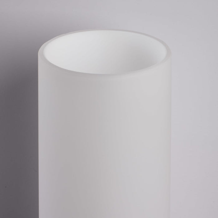 Sconce Nuvo 60-2936 Link - 2 Light - (Vertical) Tube Wall Sconce with White Glass - Brushed Nickel Finish Nuvo