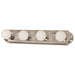 Vanity Nuvo 60-297 4 Light - 24 in. - Vanity - Racetrack Style - Polished Chrome Finish Nuvo