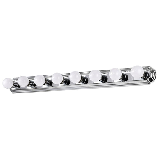 Vanity Nuvo 60-299 8 Light - 48 in. - Vanity - Racetrack Style - Polished Chrome Finish Nuvo