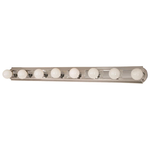 Vanity Nuvo 60-299 8 Light - 48 in. - Vanity - Racetrack Style - Polished Chrome Finish Nuvo