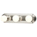 Vanity Nuvo 60-300 3 Light - 18 in. - Vanity - Racetrack Style - Brushed Nickel Finish Nuvo