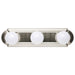 Vanity Nuvo 60-300 3 Light - 18 in. - Vanity - Racetrack Style - Brushed Nickel Finish Nuvo