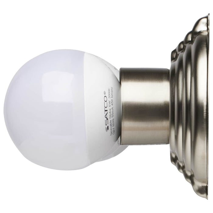 Vanity Nuvo 60-300 3 Light - 18 in. - Vanity - Racetrack Style - Brushed Nickel Finish Nuvo
