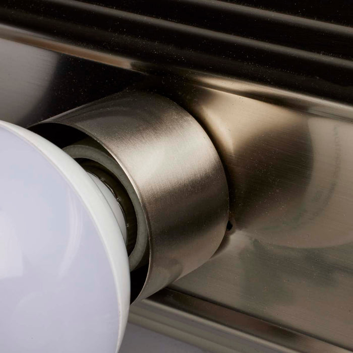 Vanity Nuvo 60-300 3 Light - 18 in. - Vanity - Racetrack Style - Brushed Nickel Finish Nuvo