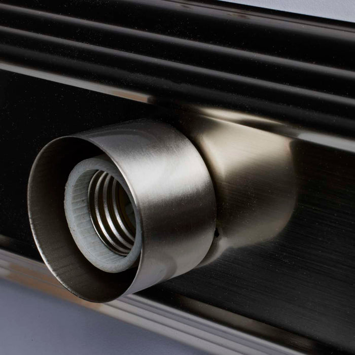 Vanity Nuvo 60-300 3 Light - 18 in. - Vanity - Racetrack Style - Brushed Nickel Finish Nuvo
