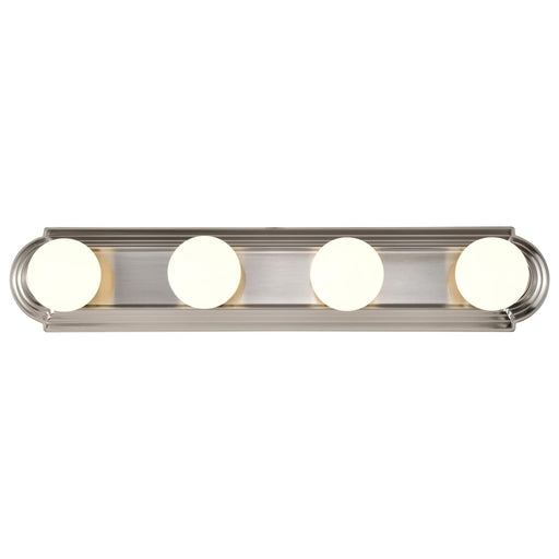 Vanity Nuvo 60-301 4 Light - 24 in. - Vanity - Racetrack Style - Brushed Nickel Finish Nuvo