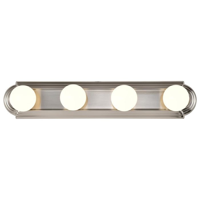 Vanity Nuvo 60-301 4 Light - 24 in. - Vanity - Racetrack Style - Brushed Nickel Finish Nuvo