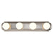 Vanity Nuvo 60-301 4 Light - 24 in. - Vanity - Racetrack Style - Brushed Nickel Finish Nuvo