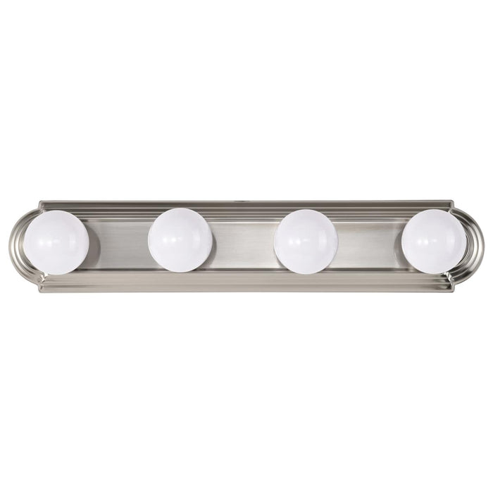 Vanity Nuvo 60-301 4 Light - 24 in. - Vanity - Racetrack Style - Brushed Nickel Finish Nuvo