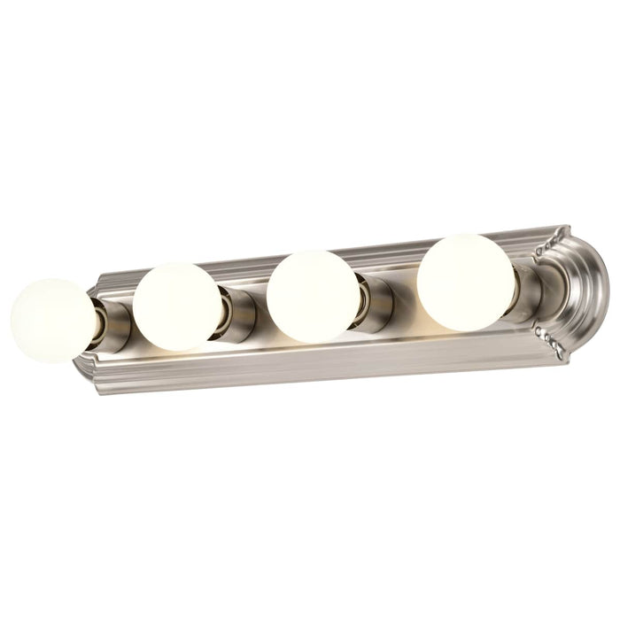 Vanity Nuvo 60-301 4 Light - 24 in. - Vanity - Racetrack Style - Brushed Nickel Finish Nuvo