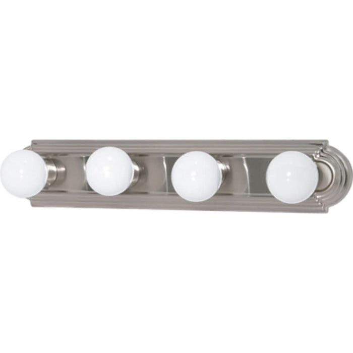 Vanity Nuvo 60-301 4 Light - 24 in. - Vanity - Racetrack Style - Brushed Nickel Finish Nuvo