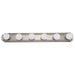 Vanity Nuvo 60-302 6 Light - 36 in. - Vanity - Racetrack Style - Brushed Nickel Finish Nuvo