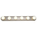 Vanity Nuvo 60-302 6 Light - 36 in. - Vanity - Racetrack Style - Brushed Nickel Finish Nuvo