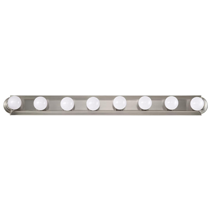 Vanity Nuvo 60-303 8 Light - 48 in. - Vanity - Racetrack Style - Brushed Nickel Finish Nuvo