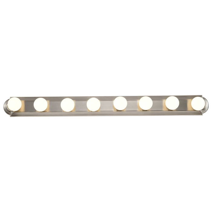Vanity Nuvo 60-303 8 Light - 48 in. - Vanity - Racetrack Style - Brushed Nickel Finish Nuvo