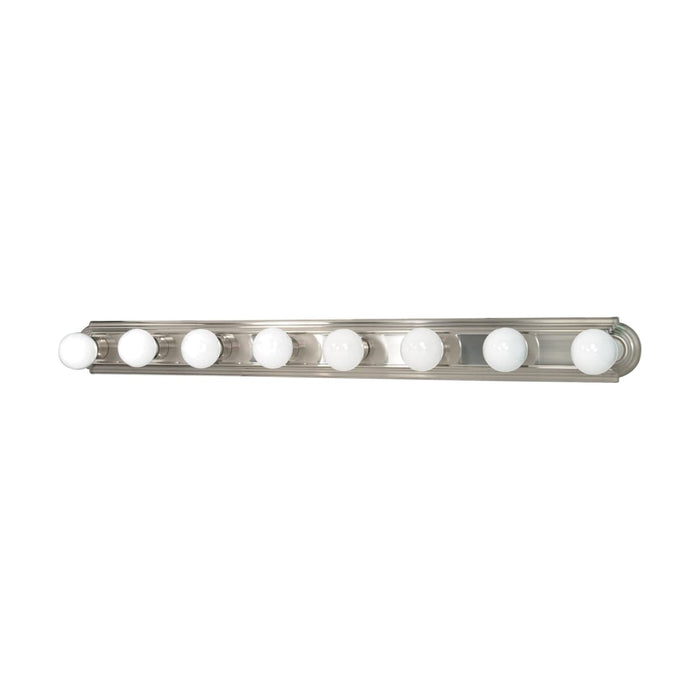 Vanity Nuvo 60-303 8 Light - 48 in. - Vanity - Racetrack Style - Brushed Nickel Finish Nuvo