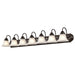 Vanity Nuvo 60-3155 Ballerina - 7 Light - 48 in. - Vanity with Frosted White Glass - Mahogany Bronze Finish Nuvo