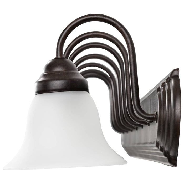 Vanity Nuvo 60-3155 Ballerina - 7 Light - 48 in. - Vanity with Frosted White Glass - Mahogany Bronze Finish Nuvo