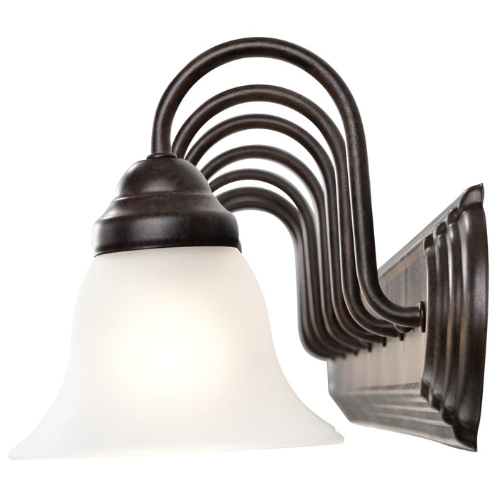 Vanity Nuvo 60-3155 Ballerina - 7 Light - 48 in. - Vanity with Frosted White Glass - Mahogany Bronze Finish Nuvo