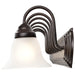 Vanity Nuvo 60-3155 Ballerina - 7 Light - 48 in. - Vanity with Frosted White Glass - Mahogany Bronze Finish Nuvo
