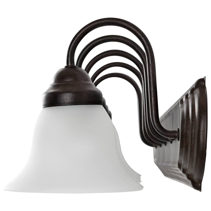 Vanity Nuvo 60-3164 Ballerina - 5 Light - 36 in. - Vanity with Frosted White Glass - Mahogany Bronze Finish Nuvo