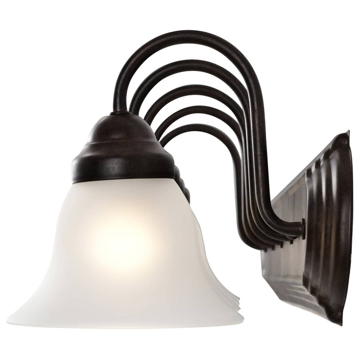 Vanity Nuvo 60-3164 Ballerina - 5 Light - 36 in. - Vanity with Frosted White Glass - Mahogany Bronze Finish Nuvo