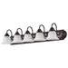 Vanity Nuvo 60-3164 Ballerina - 5 Light - 36 in. - Vanity with Frosted White Glass - Mahogany Bronze Finish Nuvo