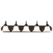 Vanity Nuvo 60-3164 Ballerina - 5 Light - 36 in. - Vanity with Frosted White Glass - Mahogany Bronze Finish Nuvo