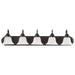 Vanity Nuvo 60-3164 Ballerina - 5 Light - 36 in. - Vanity with Frosted White Glass - Mahogany Bronze Finish Nuvo