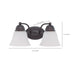 Vanity Nuvo 60-3166 Empire - 2 Light - 15 in. - Vanity with Frosted White Glass - Mahogany Bronze Finish Nuvo
