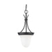 Pendant Nuvo 60-3174 1 Light - 10 in. - Pendant with Frosted White Glass - Mahogany Bronze Finish Nuvo