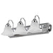 Vanity Nuvo 60-317 Ballerina - 3 Light - 24 in. - Vanity with Alabaster Glass Bell Shades - Polished Chrome Finish Nuvo