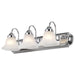 Vanity Nuvo 60-317 Ballerina - 3 Light - 24 in. - Vanity with Alabaster Glass Bell Shades - Polished Chrome Finish Nuvo