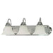 Vanity Nuvo 60-317 Ballerina - 3 Light - 24 in. - Vanity with Alabaster Glass Bell Shades - Polished Chrome Finish Nuvo