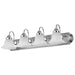 Vanity Nuvo 60-318 Ballerina - 4 Light - 30 in. - Vanity with Alabaster Glass Bell Shades - Polished Chrome Finish Nuvo