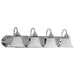 Vanity Nuvo 60-318 Ballerina - 4 Light - 30 in. - Vanity with Alabaster Glass Bell Shades - Polished Chrome Finish Nuvo