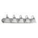 Vanity Nuvo 60-319 Ballerina - 5 Light - 36 in. - Vanity with Alabaster Glass Bell Shades - Polished Chrome Finish Nuvo