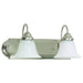 Vanity Nuvo 60-320 Ballerina - 2 Light - 18 in. - Vanity with Alabaster Glass Bell Shades - Brushed Nickel Finish Nuvo