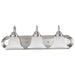 Vanity Nuvo 60-321 Ballerina - 3 Light - 24 in. - Vanity with Alabaster Glass Bell Shades - Brushed Nickel Finish Nuvo