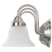 Vanity Nuvo 60-321 Ballerina - 3 Light - 24 in. - Vanity with Alabaster Glass Bell Shades - Brushed Nickel Finish Nuvo