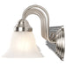 Vanity Nuvo 60-322 Ballerina - 4 Light - 30 in. - Vanity with Alabaster Glass Bell Shades - Brushed Nickel Finish Nuvo