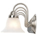 Vanity Nuvo 60-323 Ballerina - 5 Light - 36 in. - Vanity with Alabaster Glass Bell Shades - Brushed Nickel Finish Nuvo