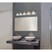 Vanity Nuvo 60-323 Ballerina - 5 Light - 36 in. - Vanity with Alabaster Glass Bell Shades - Brushed Nickel Finish Nuvo