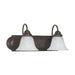 Vanity Nuvo 60-324 Ballerina - 2 Light - 18 in. - Vanity with Alabaster Glass Bell Shades - Old Bronze Finish Nuvo