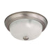 Flush Mount Nuvo 60-3261 2 Light - 11 in. - Flush Mount with Frosted White Glass - Brushed Nickel Finish Nuvo