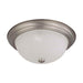 Flush Mount Nuvo 60-3263 3 Light - 15 in. - Flush Mount with Frosted White Glass - Brushed Nickel Finish Nuvo