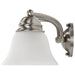 Vanity Nuvo 60-3266 Empire - 3 Light - 21 in. - Vanity with Frosted White Glass - Brushed Nickel Finish Nuvo