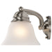 Vanity Nuvo 60-3266 Empire - 3 Light - 21 in. - Vanity with Frosted White Glass - Brushed Nickel Finish Nuvo