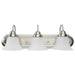 Vanity Nuvo 60-3279 Ballerina - 3 Light - 24 in. - Vanity with Frosted White Glass - Brushed Nickel Finish Nuvo