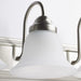 Vanity Nuvo 60-3279 Ballerina - 3 Light - 24 in. - Vanity with Frosted White Glass - Brushed Nickel Finish Nuvo